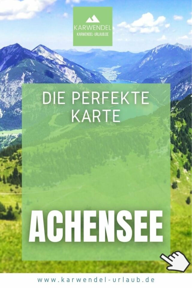 ACHENSEE KARTE ️ Wanderkarte, Erlebniscard & Landkarte