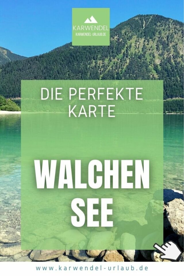 WALCHENSEE KARTE ️ Wanderkarte, Landkarte & Orte