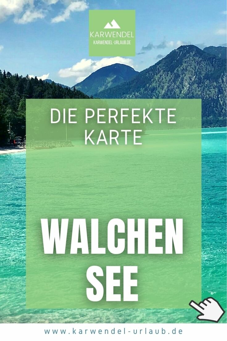 WALCHENSEE KARTE ️ Wanderkarte, Landkarte & Orte